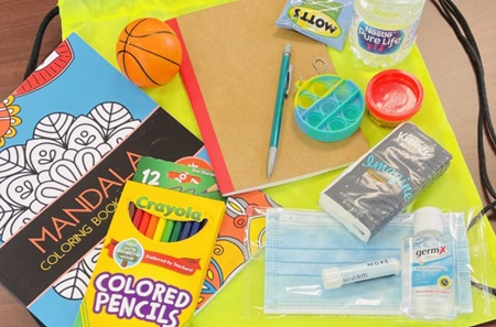 Bag of items kids can use for coping mechanisms